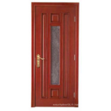 Simple Noyer rouge Couleur Classique Design solide Porte en bois